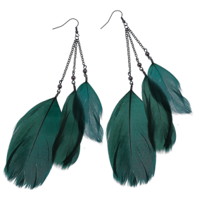 feather earrings 